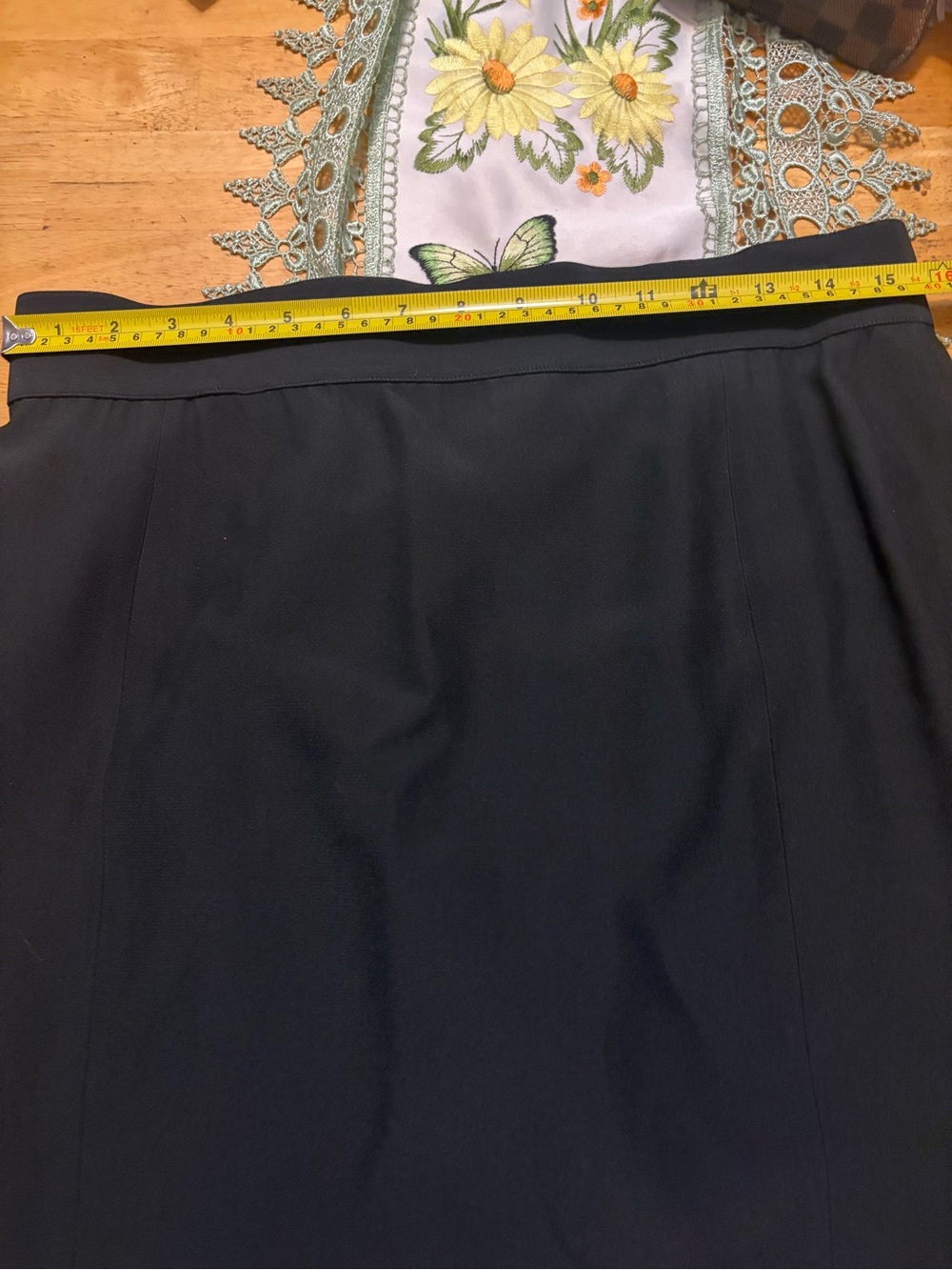 CHANEL Black Double-Breasted Wool Blazer & Skirt Set with Gold Buttons - Picture 13 of 17